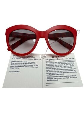 Janie and Jack Bold Red Kids Sunglasses